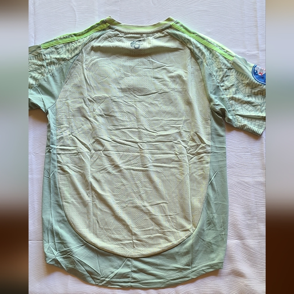 Adidas Mexico Green Patterned Soccer Jersey XL Slim Fit - Picture 6 of 16